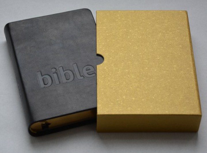 Bible ČSP luxus, černá kůže, krabička